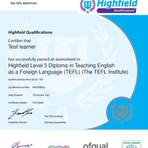 180 hour diploma