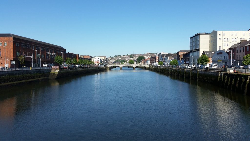 River Lee in Cork city, Ireland