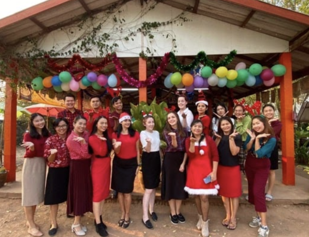 Laura teaching english in Thailand