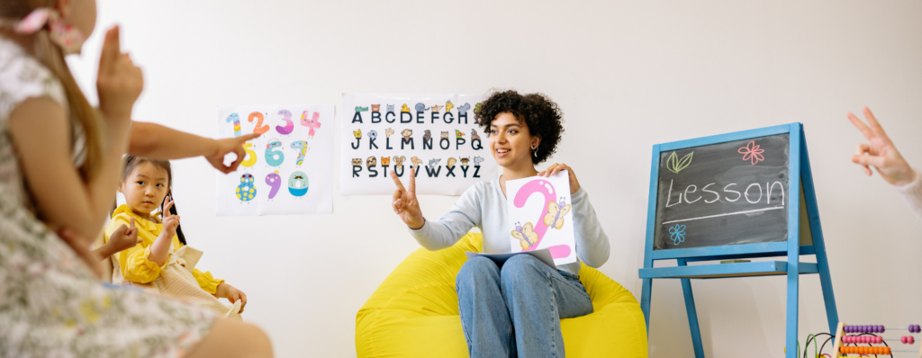 Young learners in an English lesson with teacher – TEFL certification for Japan guide