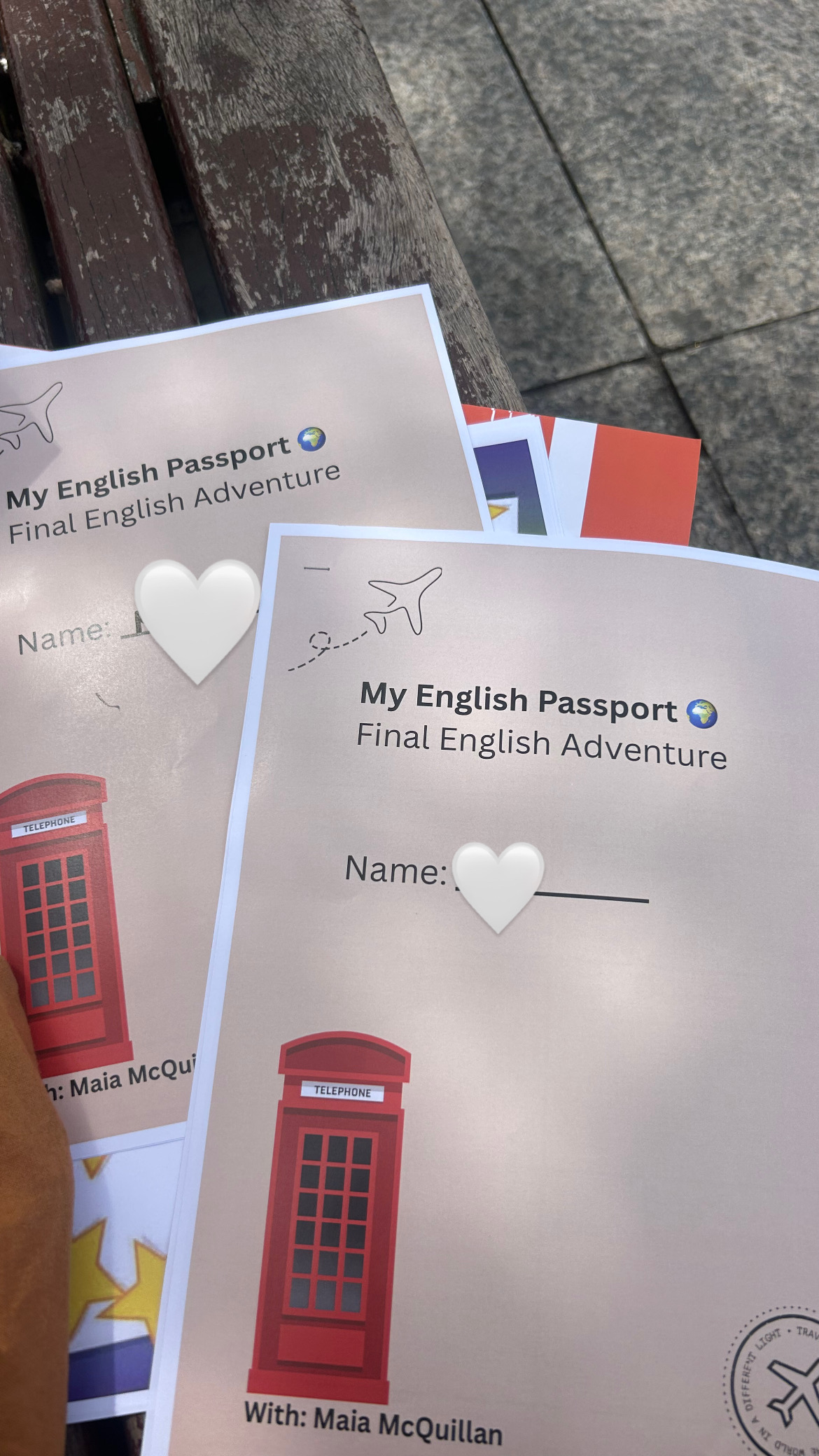 English learning worksheets prepared for young learners during private English tutoring in Spain while on Erasmus.