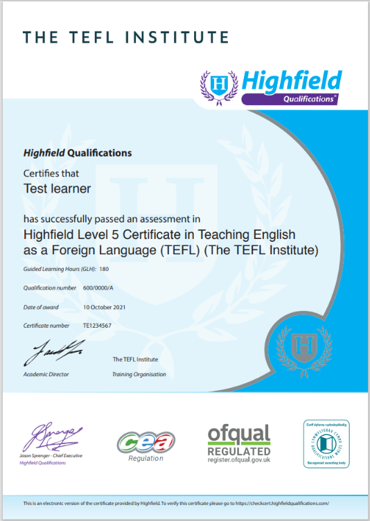 180 Hour Level 5 TEFL Course The TEFL Institute of Ireland