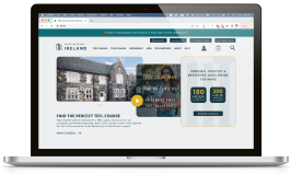 TEFL Institute newsletter preview on a laptop
