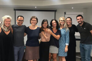 Classroom of adult TEFL trainees practising teaching techniques during a TEFL.ie day course