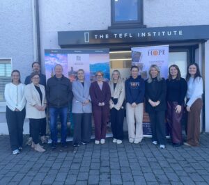 The TEFL Institute of Ireland with their charity partner, the hope foundation