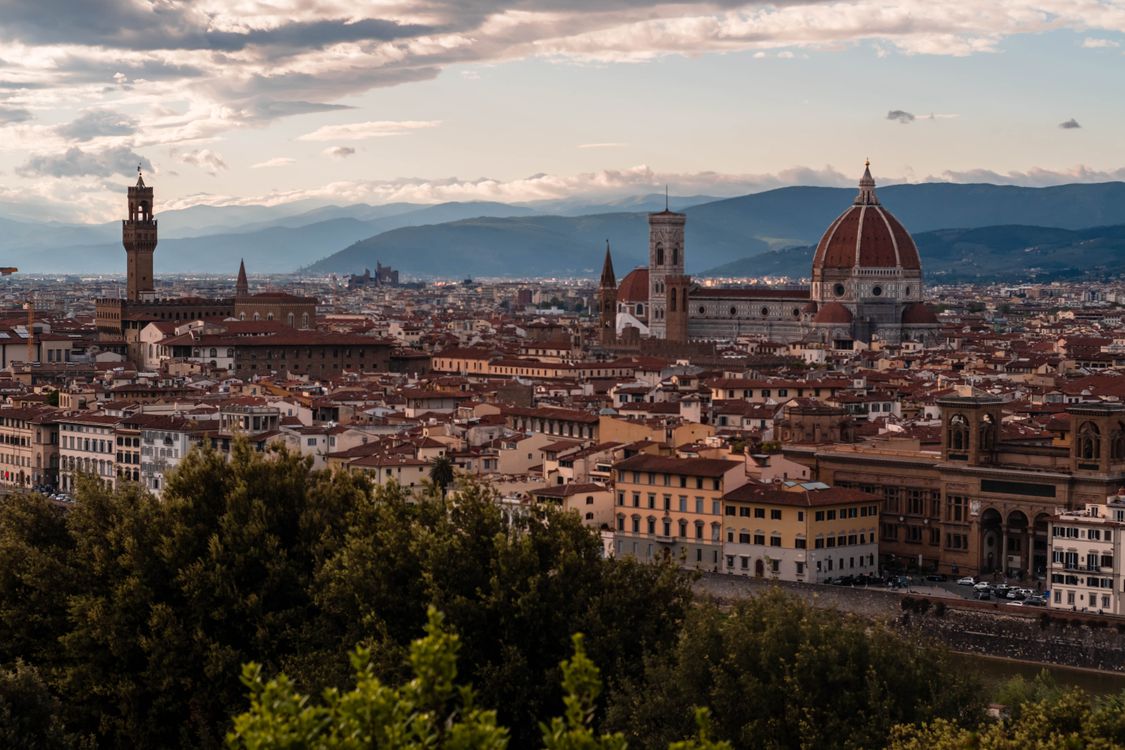 Panoramic view of Florence, a popular placement city for graduates who teach English in Italy