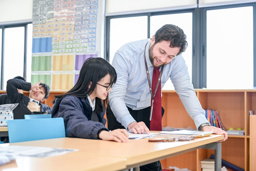 Jack Cleary teaching English at an international school in China after completing his TEFL course